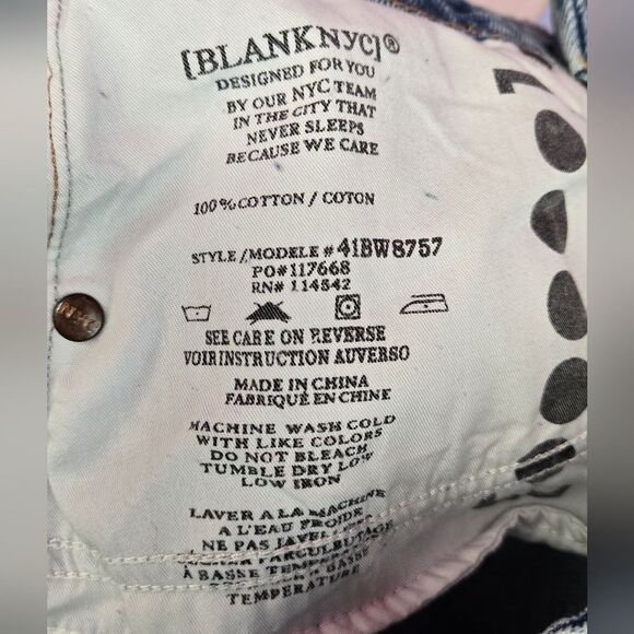 BlankNYC Cruise Control High-Rise Jean Shorts w Distressing Sz 27 or 4 NEW - Picture 9 of 13